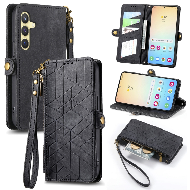 GEOM Wallet tok Samsung Galaxy S24 5G fekete termék 2. képe