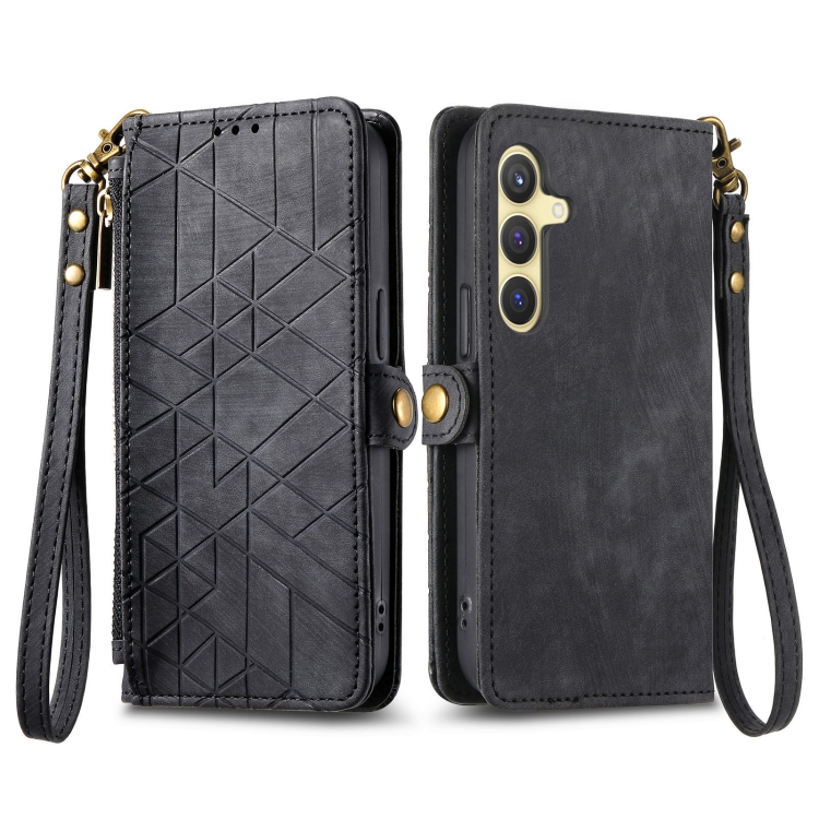 GEOM Wallet tok Samsung Galaxy S24 Plus 5G fekete akciós termékkép 1