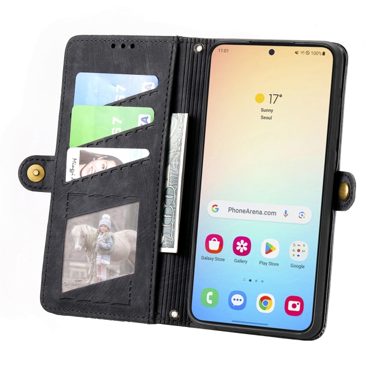 GEOM Wallet tok Samsung Galaxy S24 Plus 5G fekete termék 2. képe