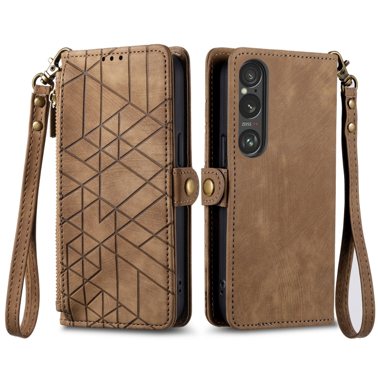 GEOM Wallet tok Sony Xperia 1 VI barna termék 2. képe