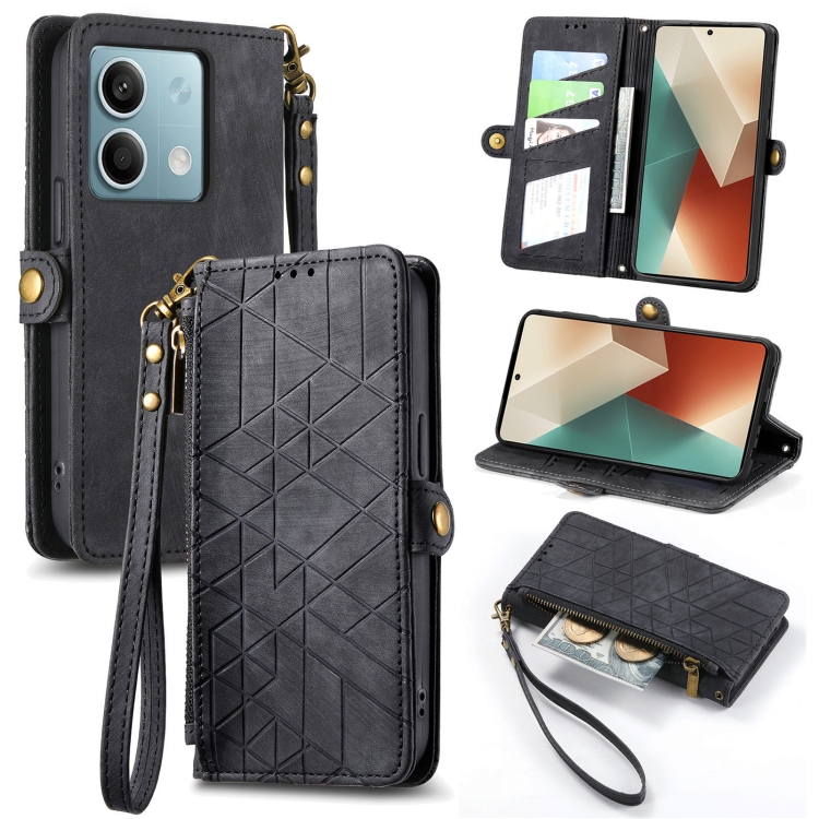 GEOM Wallet tok Xiaomi Redmi Note 13 5G fekete termék 2. képe