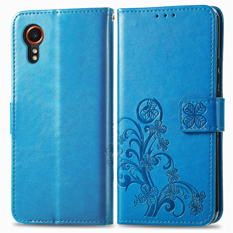 ART FLOWER S pénztárca tok Samsung Galaxy Xcover 7 kék telefonhoz akciós termékkép 1