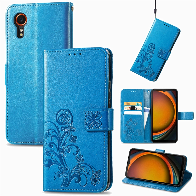 ART FLOWER S pénztárca tok Samsung Galaxy Xcover 7 kék telefonhoz termék 2. képe