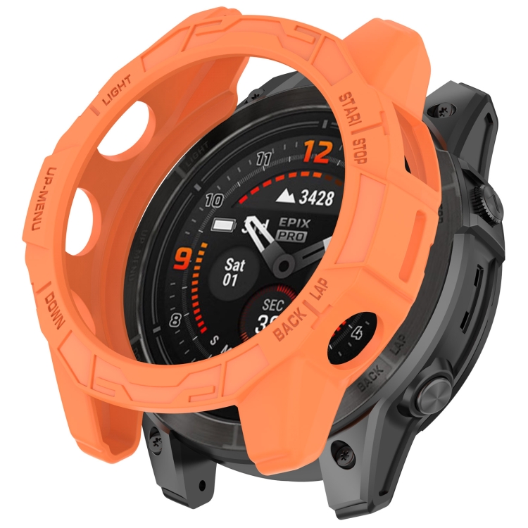 TPU HALF BORÍTÁS Garmin Epixhez Pro 51mm / Epix Pro Gen2 51mm narancs akciós termékkép 1