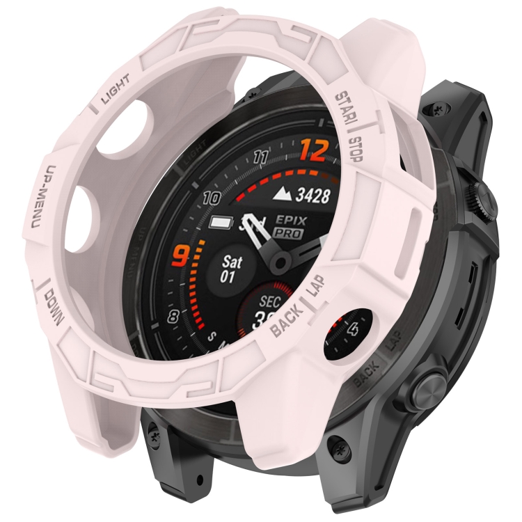 TPU HALF COVER Huzat Garmin Fenix 7X / 7X Pro készülékhez, világos rózsaszín akciós termékkép 1