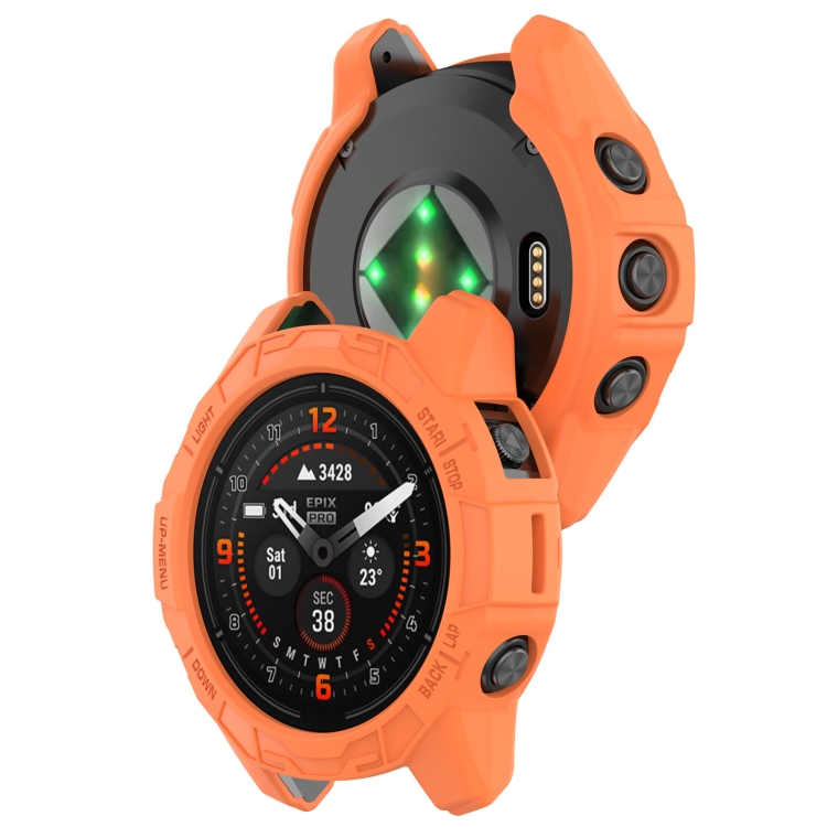 TPU HALF BORÍTÁS Garmin Epixhez Pro 42mm / Epix Pro Gen2 42mm narancs termék 2. képe