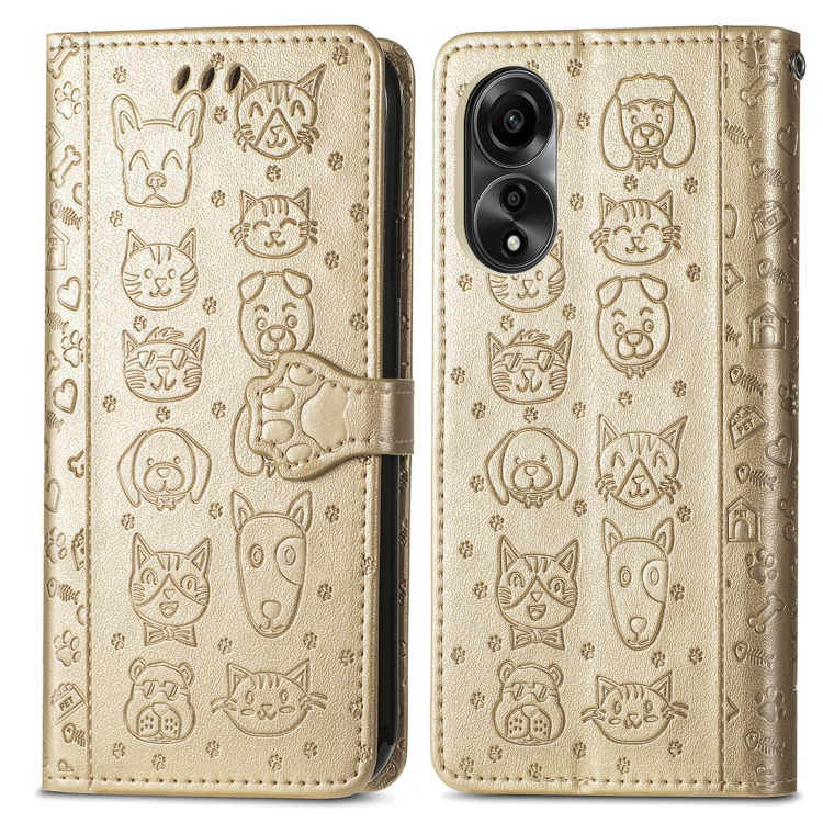 ART ANIMALS Tárcatakaró Oppo A78 aranyhoz akciós termékkép 1