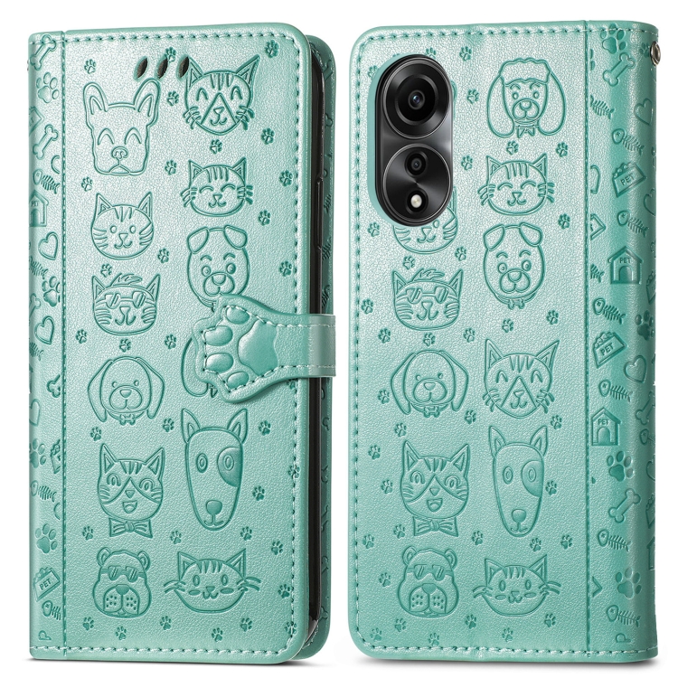 ART ANIMALS Oppo A78 zöld pénztárcahuzat akciós termékkép 1