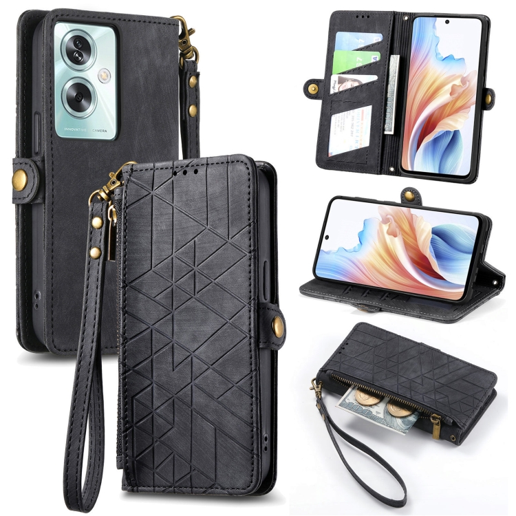 GEOM Wallet tok Oppo A79 5G fekete termék 2. képe