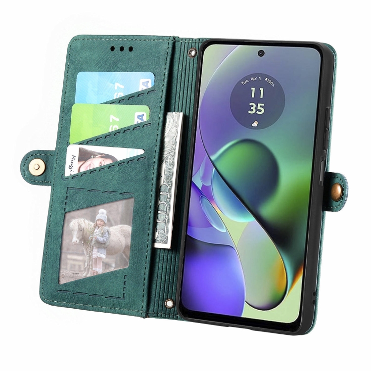 GEOM pénztárca tok Oppo Reno11 F 5G-hoz zöld termék 2. képe