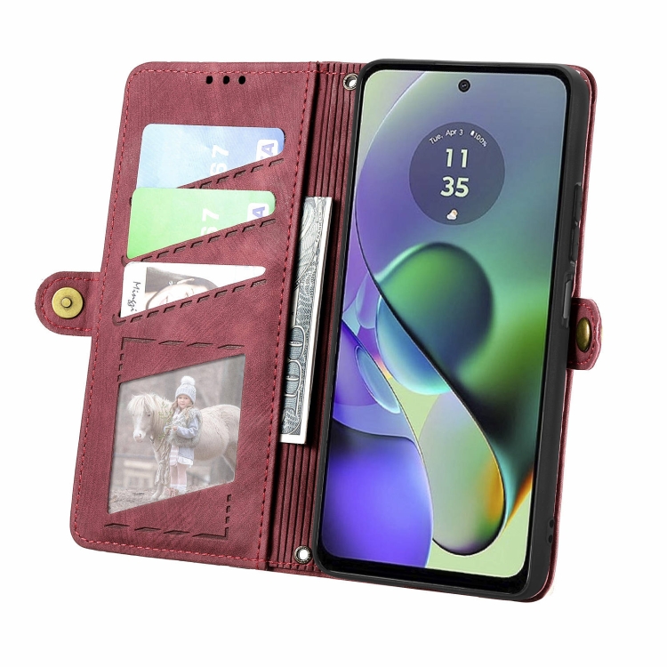 GEOM pénztárca tok Oppo Reno11 F 5G piroshoz termék 2. képe