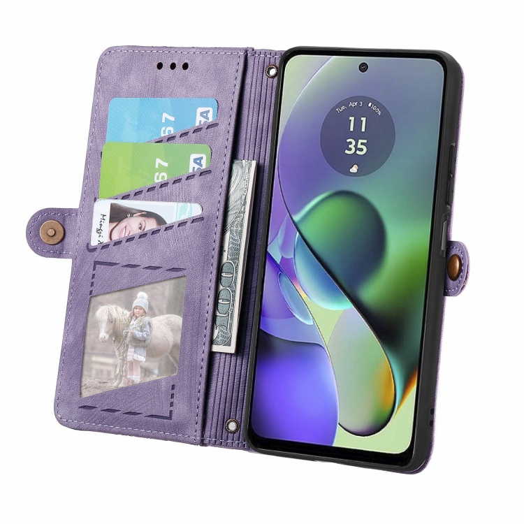 GEOM pénztárca tok Oppo Reno11 F 5G lila termék 2. képe