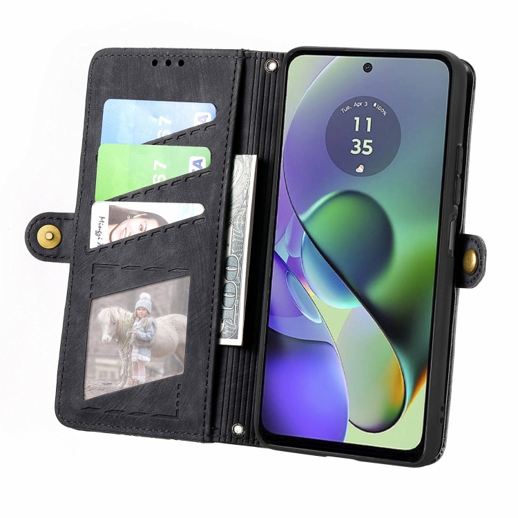 GEOM pénztárca tok Oppo Reno11 F 5G-hoz fekete termék 2. képe