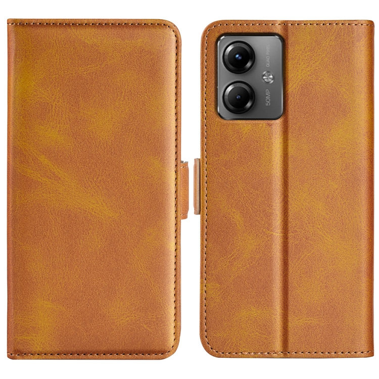 SIDE Wallet tok Motorola Moto G14 világosbarna akciós termékkép 1