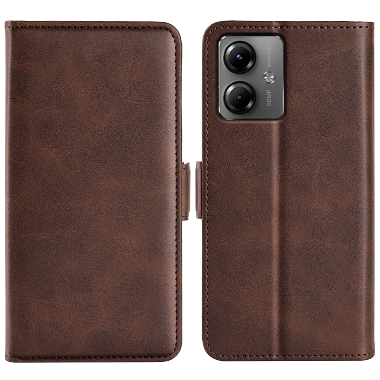 SIDE Wallet tok Motorola Moto G14 sötétbarna akciós termékkép 1