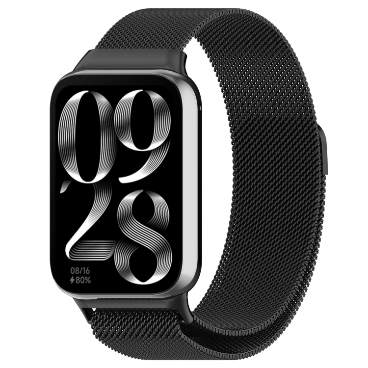 MILANESE fém szíj Xiaomi Smart Band 8 Pro készülékhez fekete akciós termékkép 1