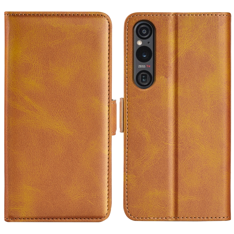 SIDE Wallet tok Sony Xperia 1 VI-hoz világosbarna akciós termékkép 1