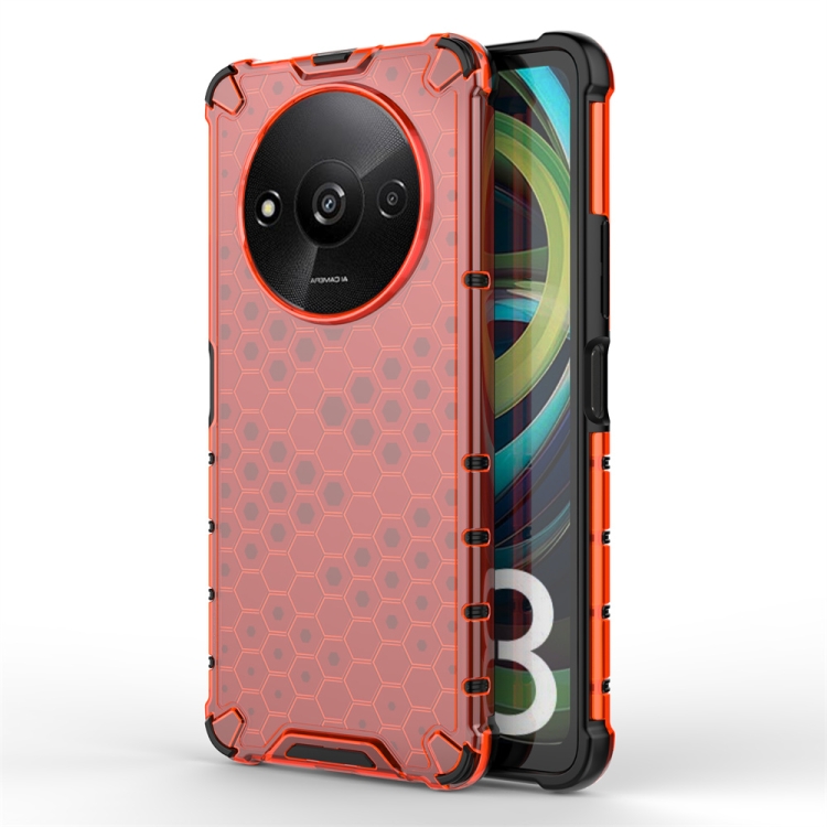 HONEYCOMB Védőburkolat Xiaomi Redmi A3 piros akciós termékkép 1