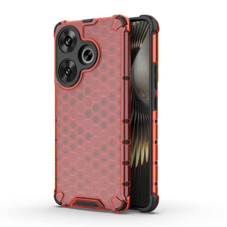 HONEYCOMB Védőburkolat Xiaomi Poco F6 piros akciós termékkép 1