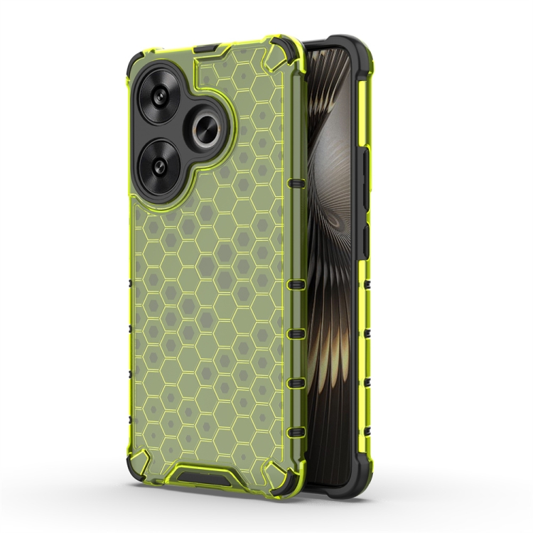 HONEYCOMB Védőburkolat Xiaomi Poco F6 zöld akciós termékkép 1
