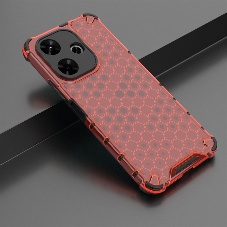 HONEYCOMB Védőburkolat Xiaomi Redmi 13 piros termék 2. képe