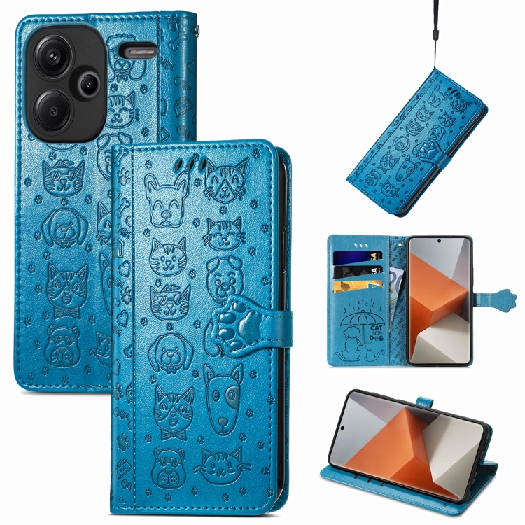 ART ANIMALS pénztárca tok Xiaomi Redmi Note 13 Pro+ 5G kék termék 2. képe