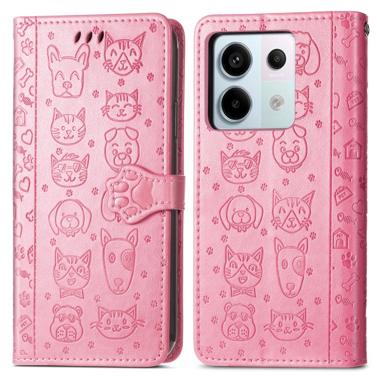 ART ANIMALS Pénztárcahuzat Xiaomi Redmi Note 13 Pro 5G / Xiaomi Poco X6 5G rózsaszín akciós termékkép 1