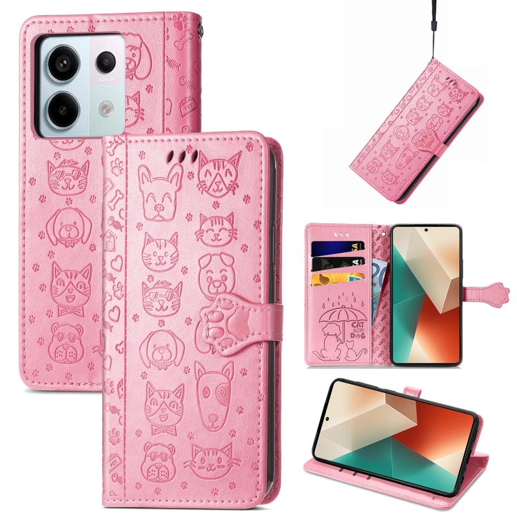 ART ANIMALS Pénztárcahuzat Xiaomi Redmi Note 13 Pro 5G / Xiaomi Poco X6 5G rózsaszín termék 2. képe