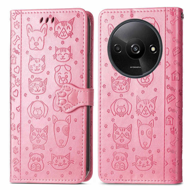 ART ANIMALS Pénztárcahuzat Xiaomi Redmi A3 rózsaszín akciós termékkép 1