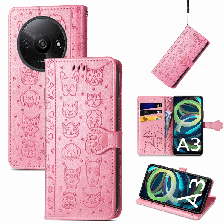 ART ANIMALS Pénztárcahuzat Xiaomi Redmi A3 rózsaszín termék 2. képe