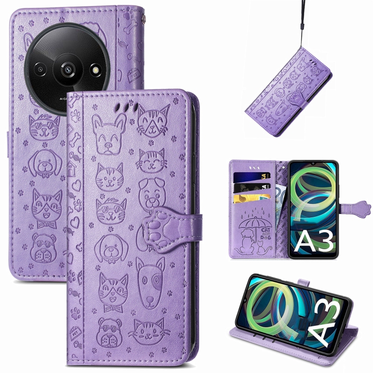 ART ANIMALS Pénztárca tok Xiaomi Redmi A3 lila termék 2. képe