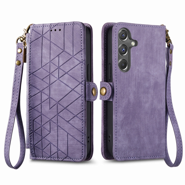 GEOM Wallet tok Samsung Galaxy A15 / A15 5G lila telefonhoz akciós termékkép 1