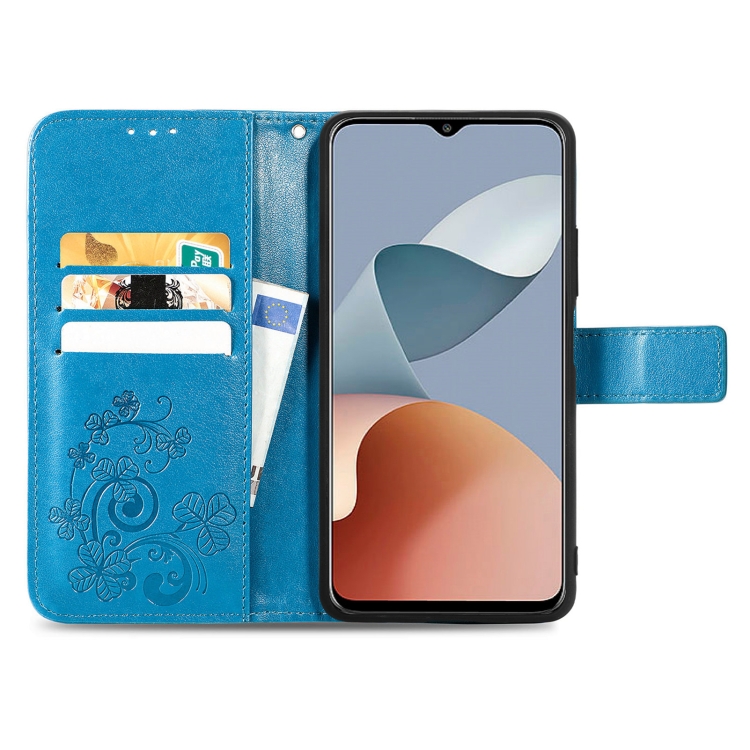 ART FLOWERS ZTE Blade A73 kék pénztárca tok termék 2. képe