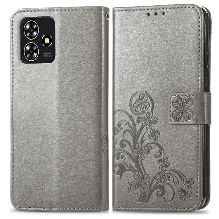 ART FLOWERS ZTE Blade A73 szürke pénztárcahuzat akciós termékkép 1