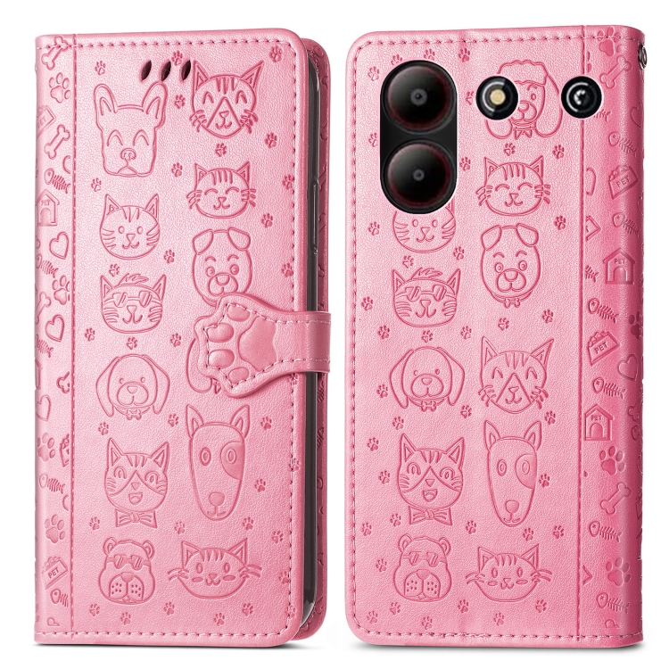 ART ANIMALS ZTE Blade A54 rózsaszín pénztárcahuzat akciós termékkép 1