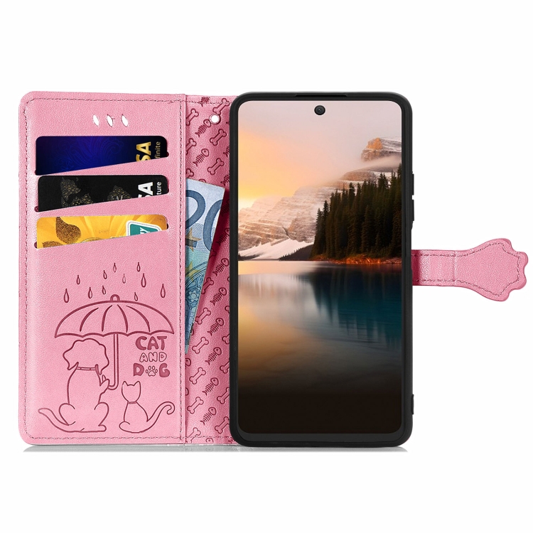 ART ANIMALS TCL 40 NXTPAPER 5G rózsaszín pénztárcahuzat termék 2. képe