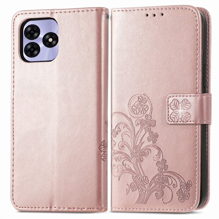 ART FLOWERS Pénztárcahuzat Umidigi G5 / G5A-hoz világos rózsaszín akciós termékkép 1
