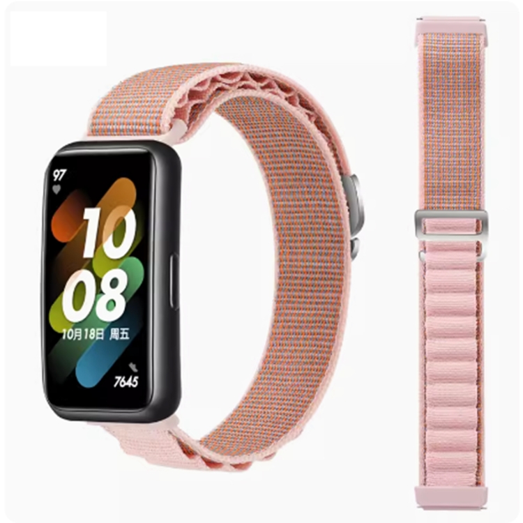 NYLON szíj Huawei Band 8 / 9 rózsaszín termék 2. képe