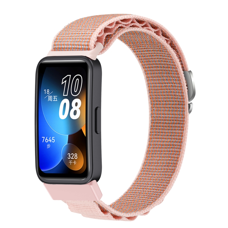 NYLON szíj Huawei Band 8 / 9 rózsaszín akciós termékkép 1
