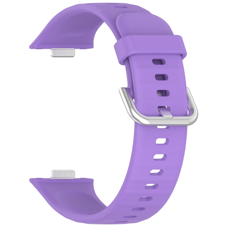 SZILIKON Cserélhető szíj Huawei Óra Fit 3 lila színéhez termék 2. képe