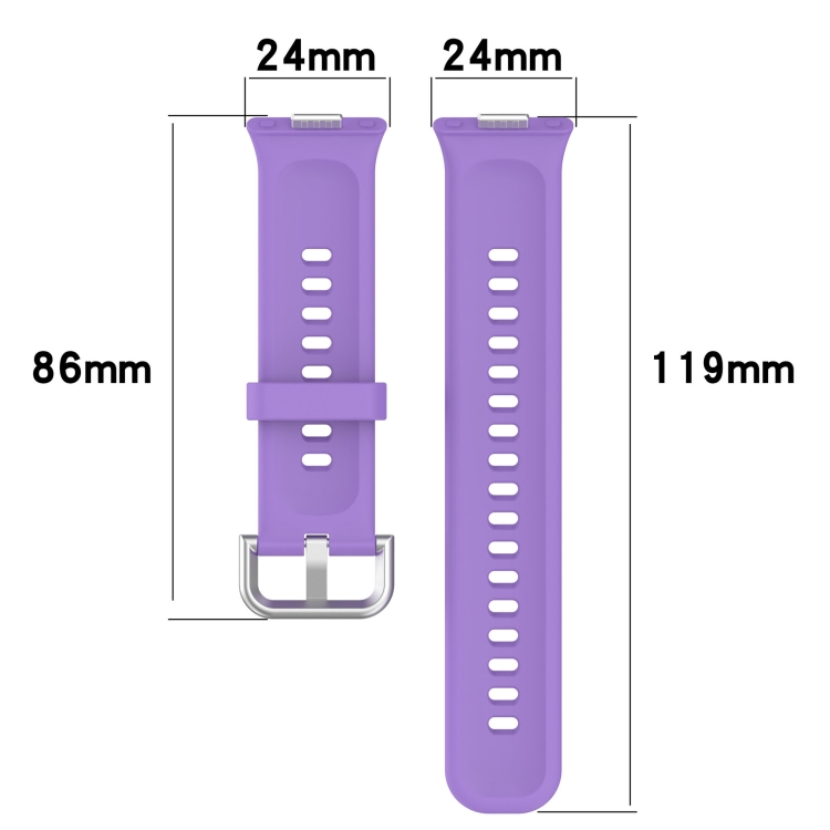SILICONE Cserélhető szíj a Huawei órához Fit 3 szürkés-zöld termék 2. képe