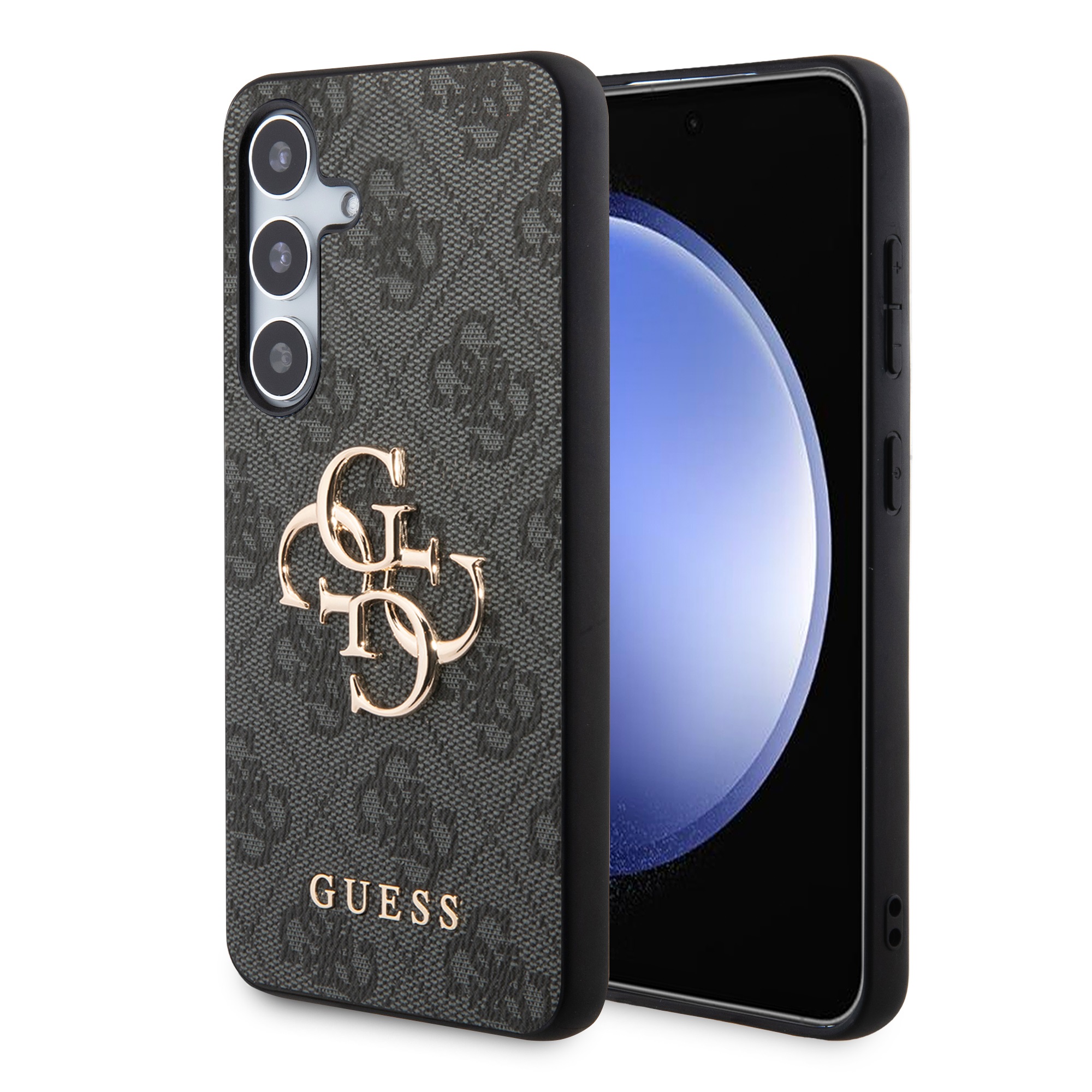 GUESS 4G METAL borítás Samsung Galaxy S24 Plus 5G szürke színű akciós termékkép 1