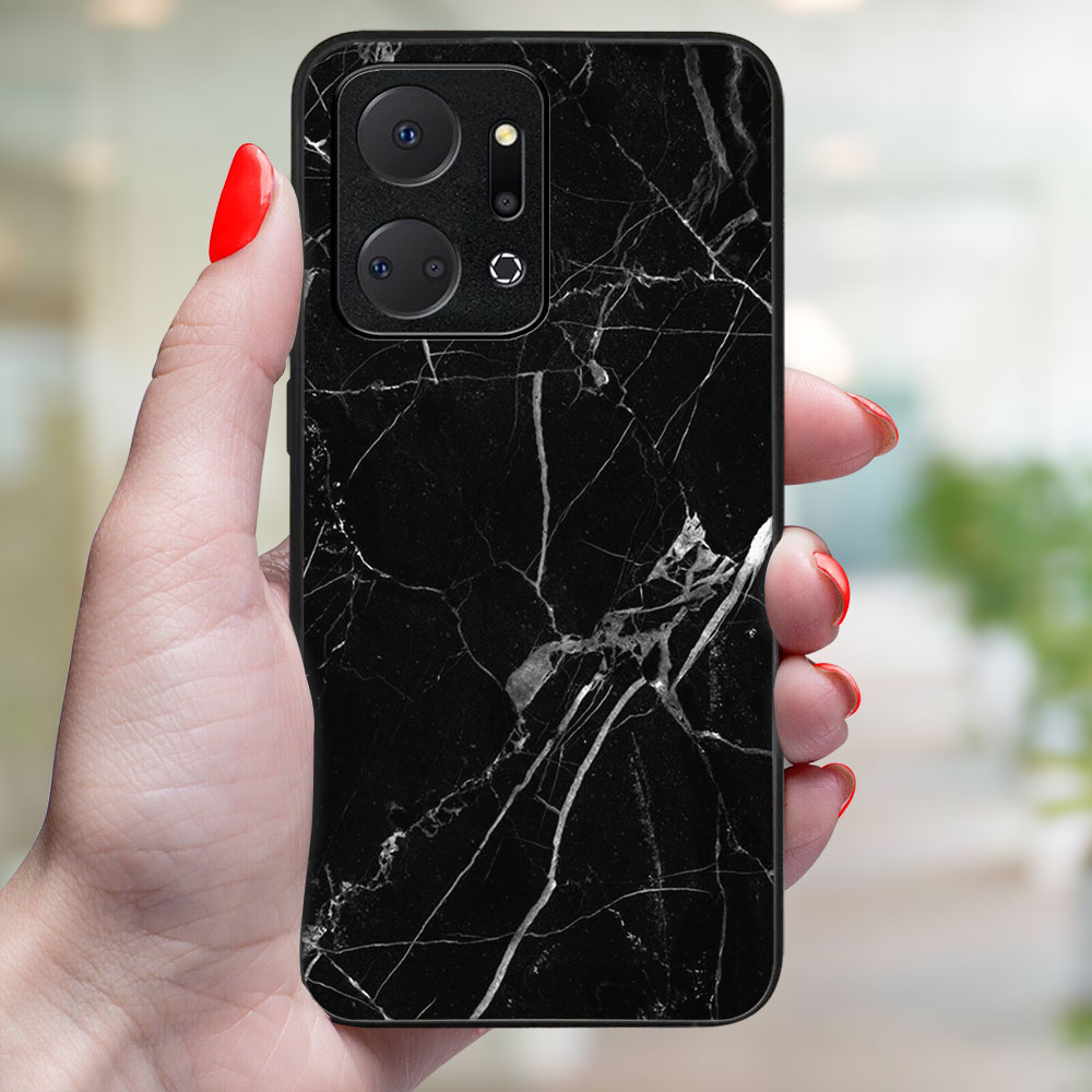 PROTEMIO MY ART Honor X7a BLACK MARBLE (142) védőburkolat termék 2. képe