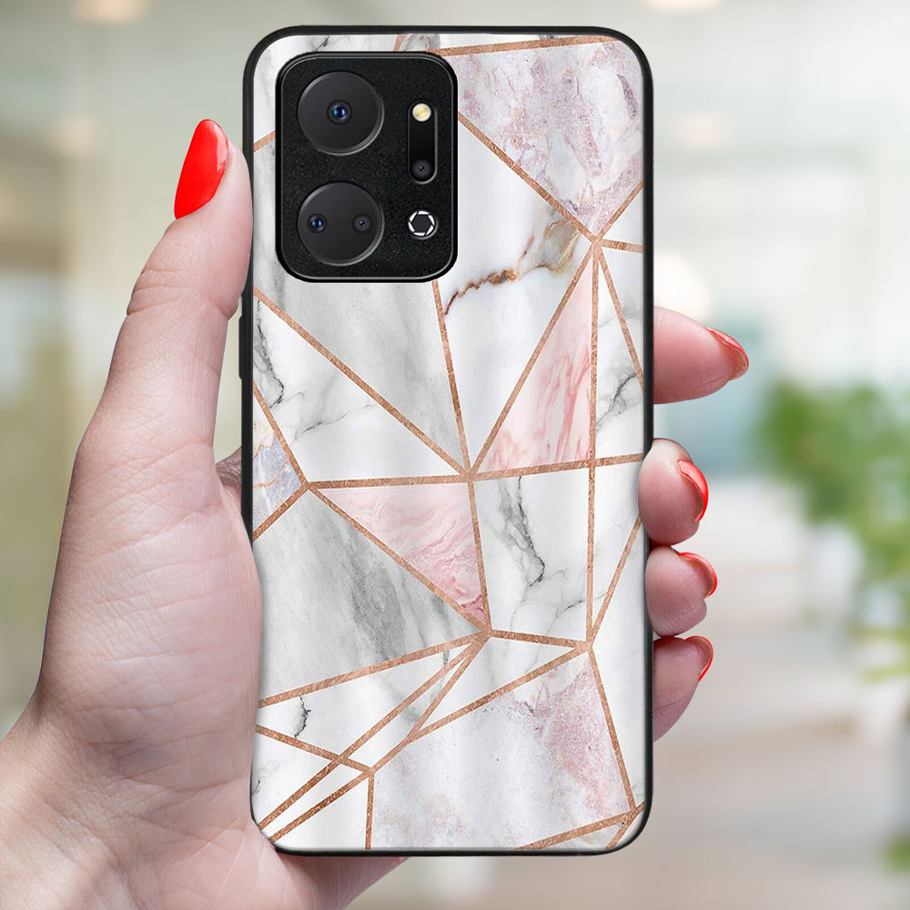 PROTEMIO MY ART Honor X7a PINK MARBLE (143) védőburkolat termék 2. képe