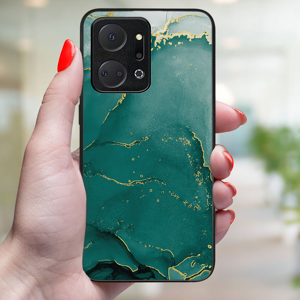 PROTEMIO MY ART Honor X7a GREEN MARBLE (145) védőburkolat termék 2. képe