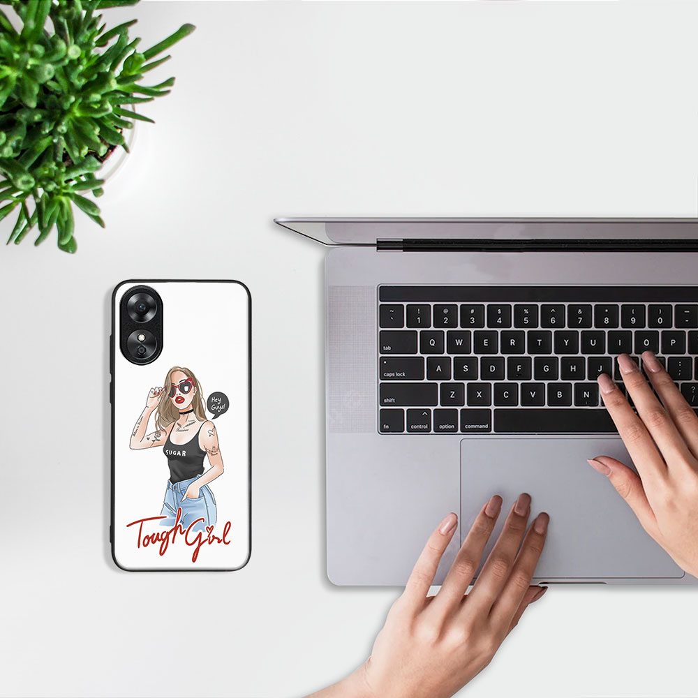 PROTEMIO MY ART Védőburkolat: Oppo A17 TOUGH GIRL (131) termék 2. képe