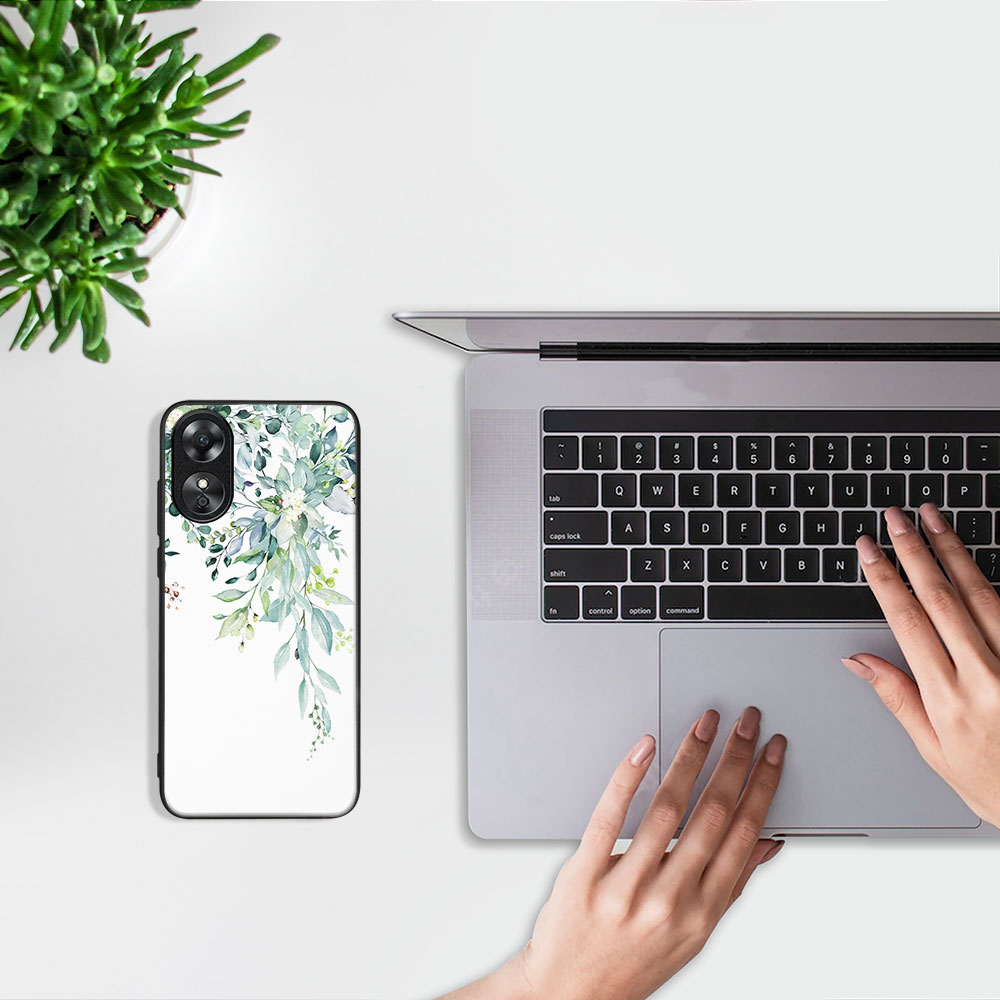 PROTEMIO MY ART Védőburkolat: Oppo A17 GREENERY (155) termék 2. képe
