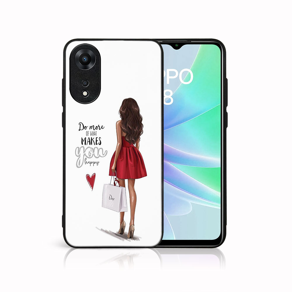 MY ART Védőburkolat a Oppo-hoz A78 RED DRESS (137) akciós termékkép 1