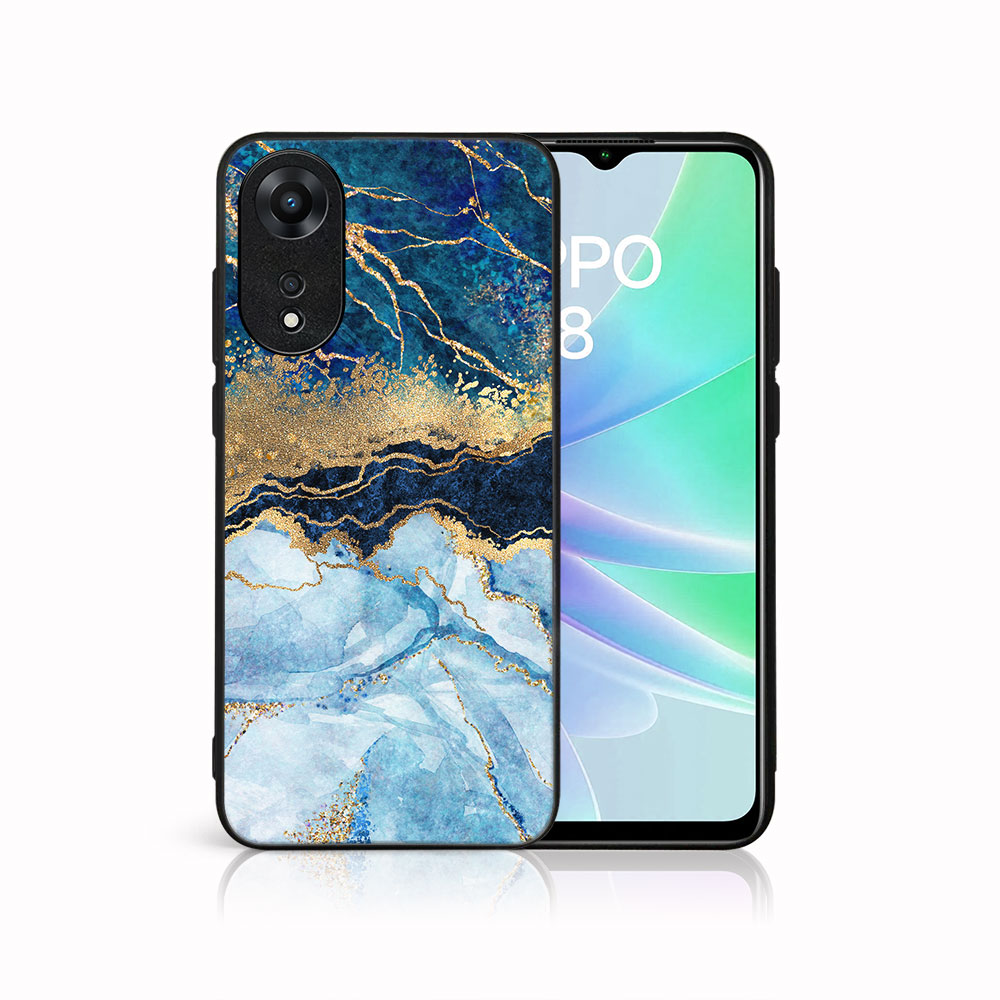 MY ART Védőburkolat a Oppo-hoz A78 BLUE MARBLE (141) akciós termékkép 1