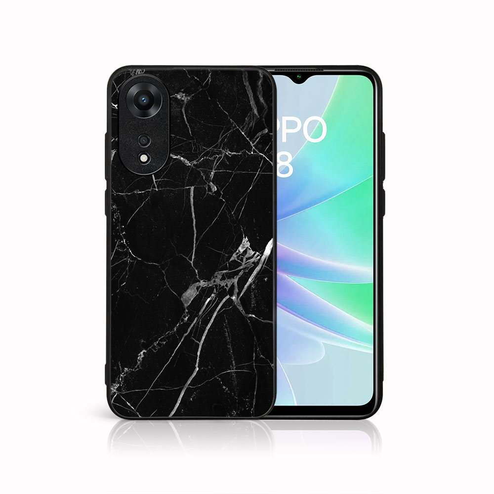 MY ART Védőburkolat a Oppo-hoz A78 BLACK MARBLE (142) akciós termékkép 1